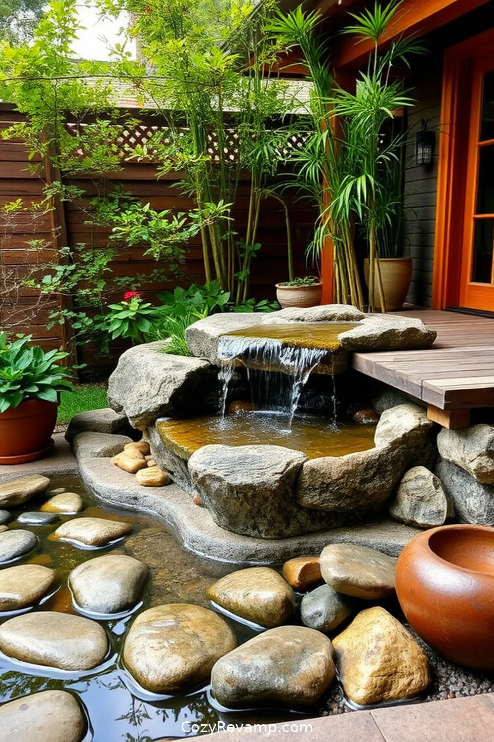 22 Stunning Ideas for Rustic Outdoor Patios Featuring Bamboo Material 19 Bamboo Water Features for Serenity for 22 Stunning Ideas for Rustic Outdoor Patios Featuring Bamboo Material