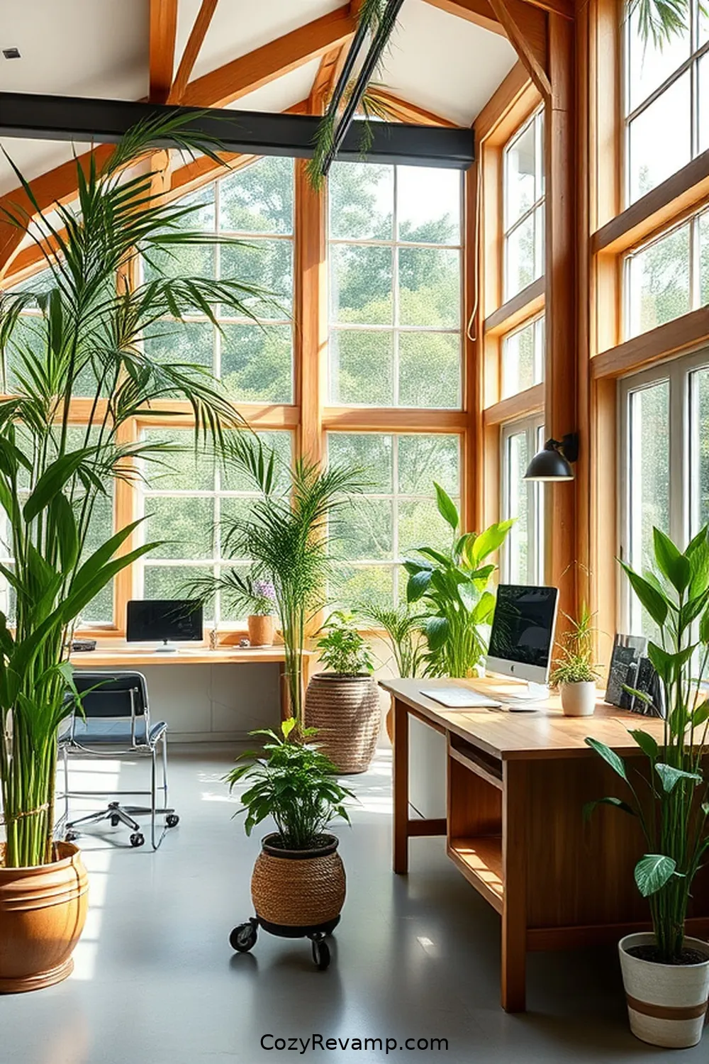 22 Stunning Modern Farmhouse Garages With Bamboo Material 15 Bright Bamboo-Infused Workspace for 22 Stunning Modern Farmhouse Garages With Bamboo Material