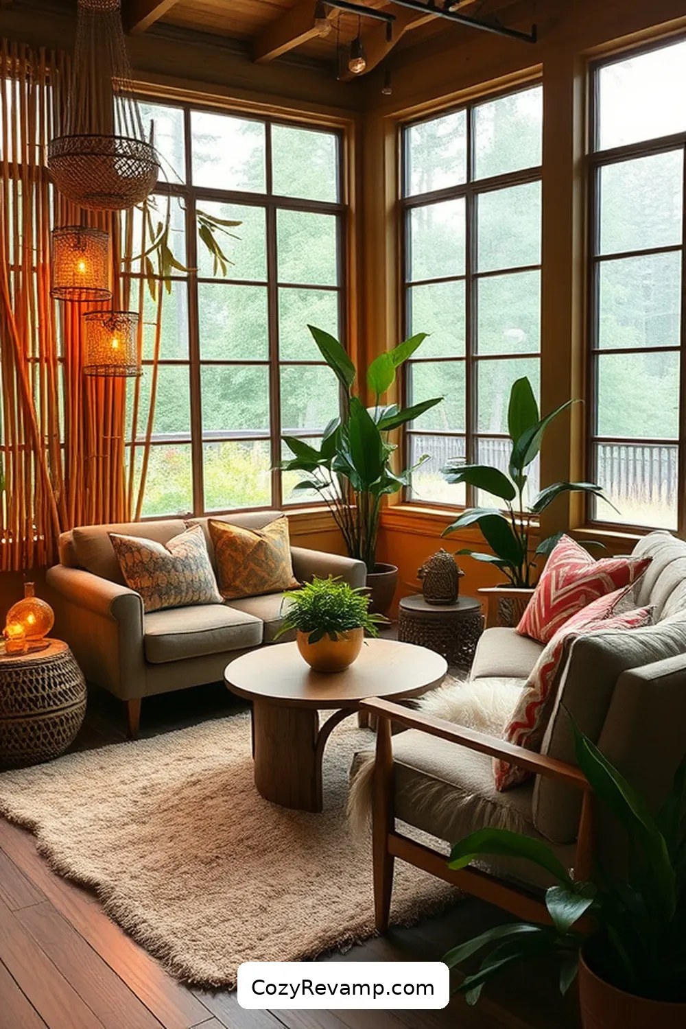 22 Stunning Modern Farmhouse Garages With Bamboo Material 22 Cozy Lounge Area With Bamboo Decor for 22 Stunning Modern Farmhouse Garages With Bamboo Material