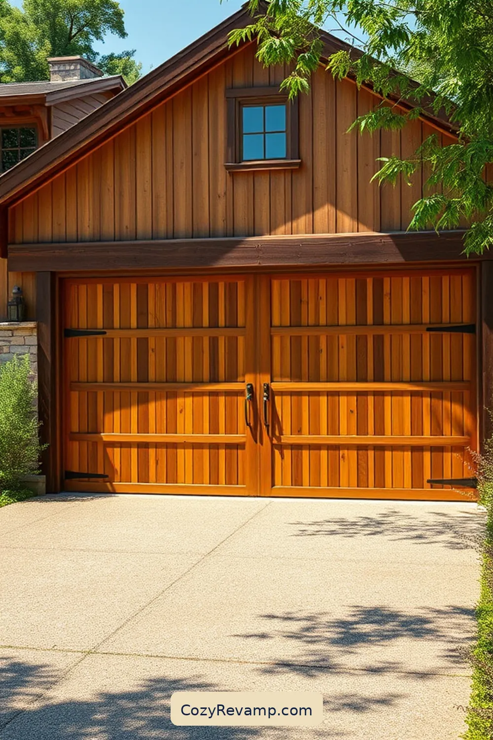 22 Stunning Modern Farmhouse Garages With Bamboo Material 5 Modern Bamboo Garage Doors for 22 Stunning Modern Farmhouse Garages With Bamboo Material