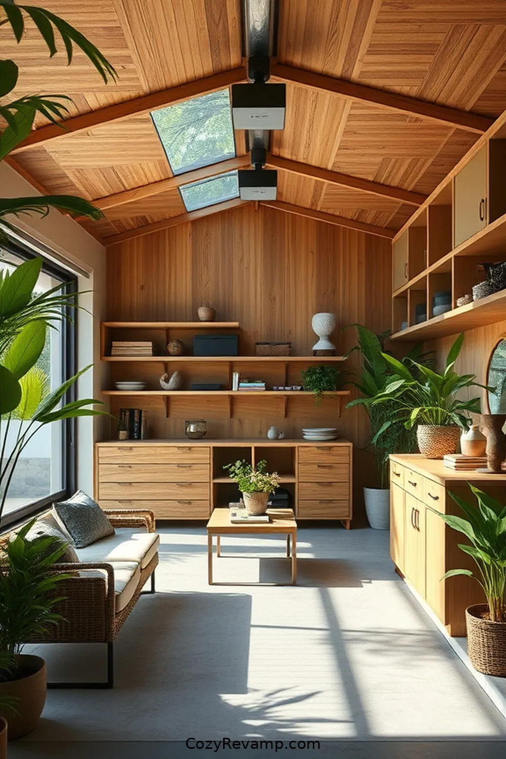 22 Stunning Modern Farmhouse Garages With Bamboo Material 19 Multi-Functional Bamboo Garage Space for 22 Stunning Modern Farmhouse Garages With Bamboo Material