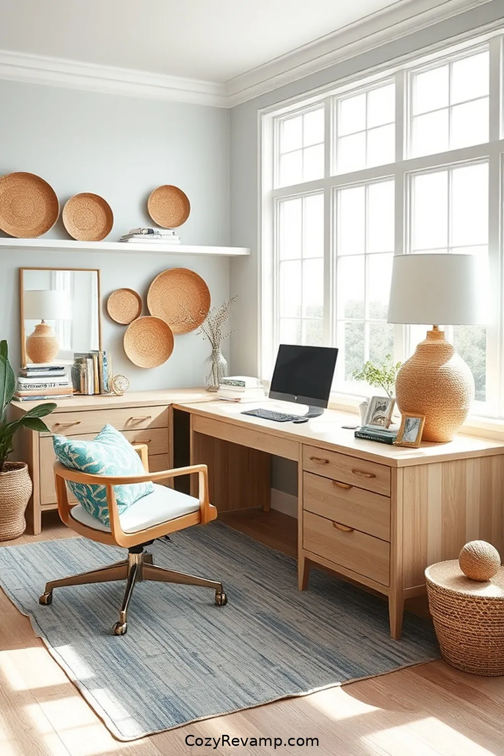 22 Stylish Ideas for a Coastal Home Office With Cork Material 10 Add Cork Accessories for a Finishing Touch for 22 Stylish Ideas for a Coastal Home Office With Cork Material