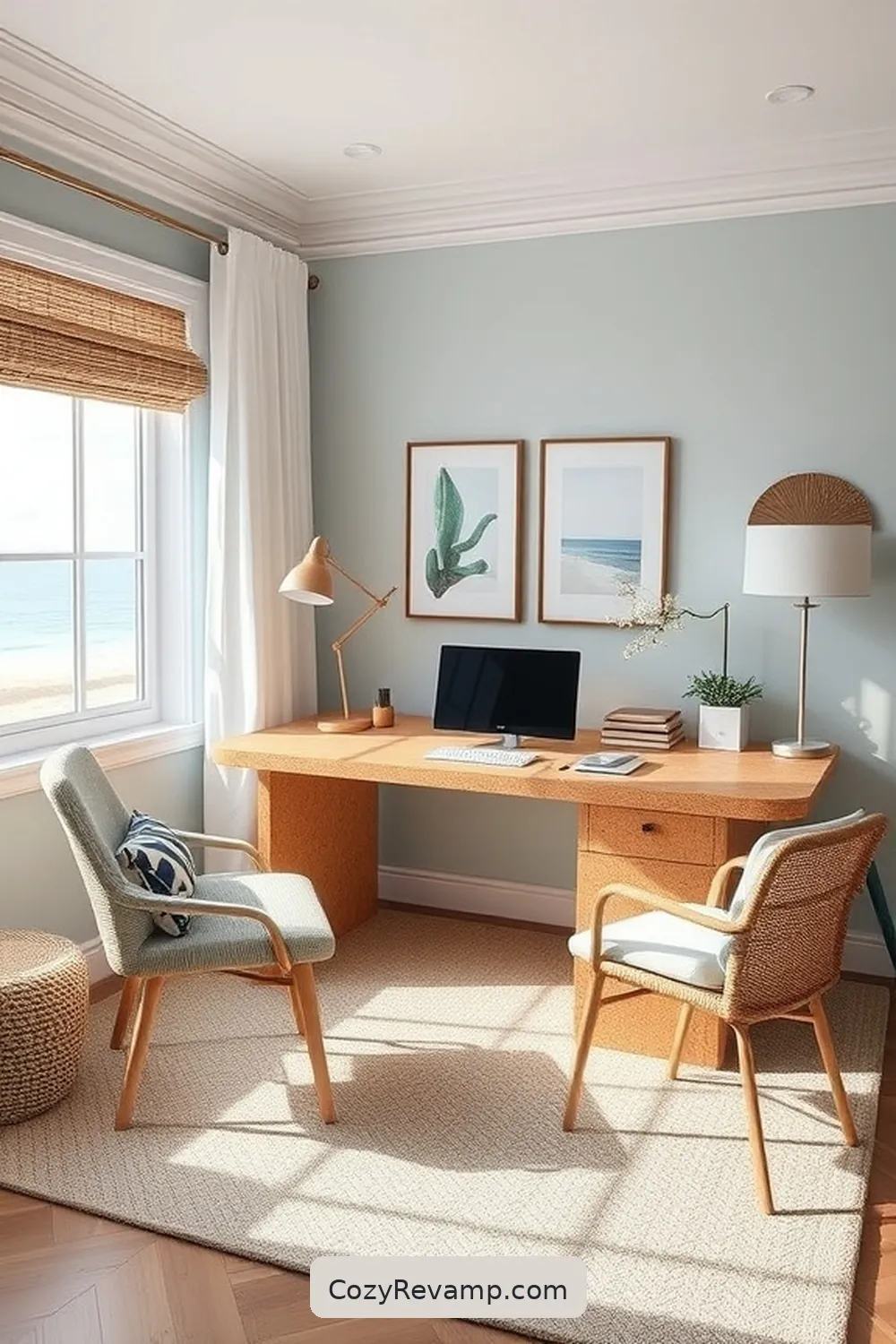 22 Stylish Ideas for a Coastal Home Office With Cork Material 4 Stylish Cork Desk Options for 22 Stylish Ideas for a Coastal Home Office With Cork Material