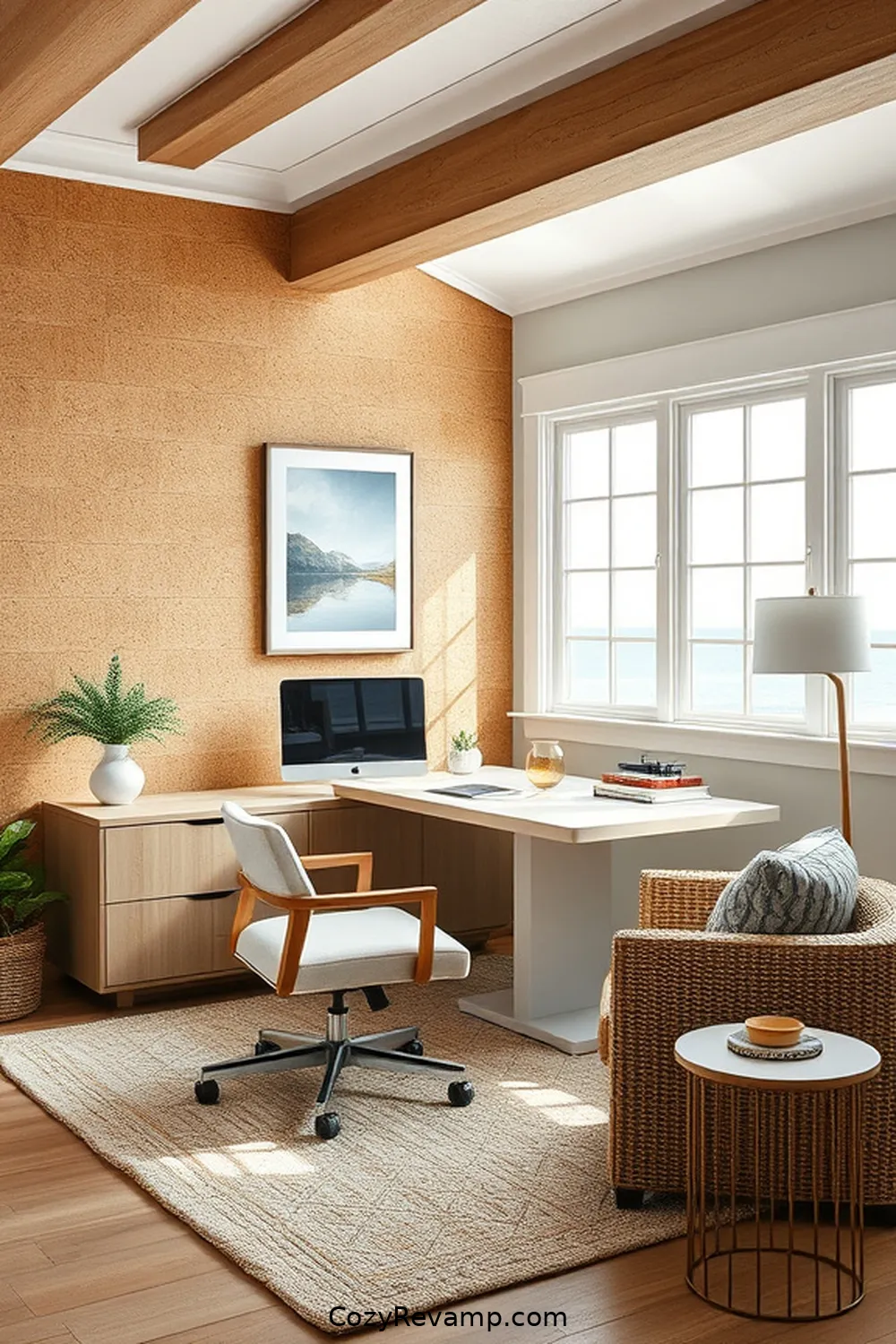 22 Stylish Ideas for a Coastal Home Office With Cork Material 15 Use Cork as a Sound Absorber for 22 Stylish Ideas for a Coastal Home Office With Cork Material