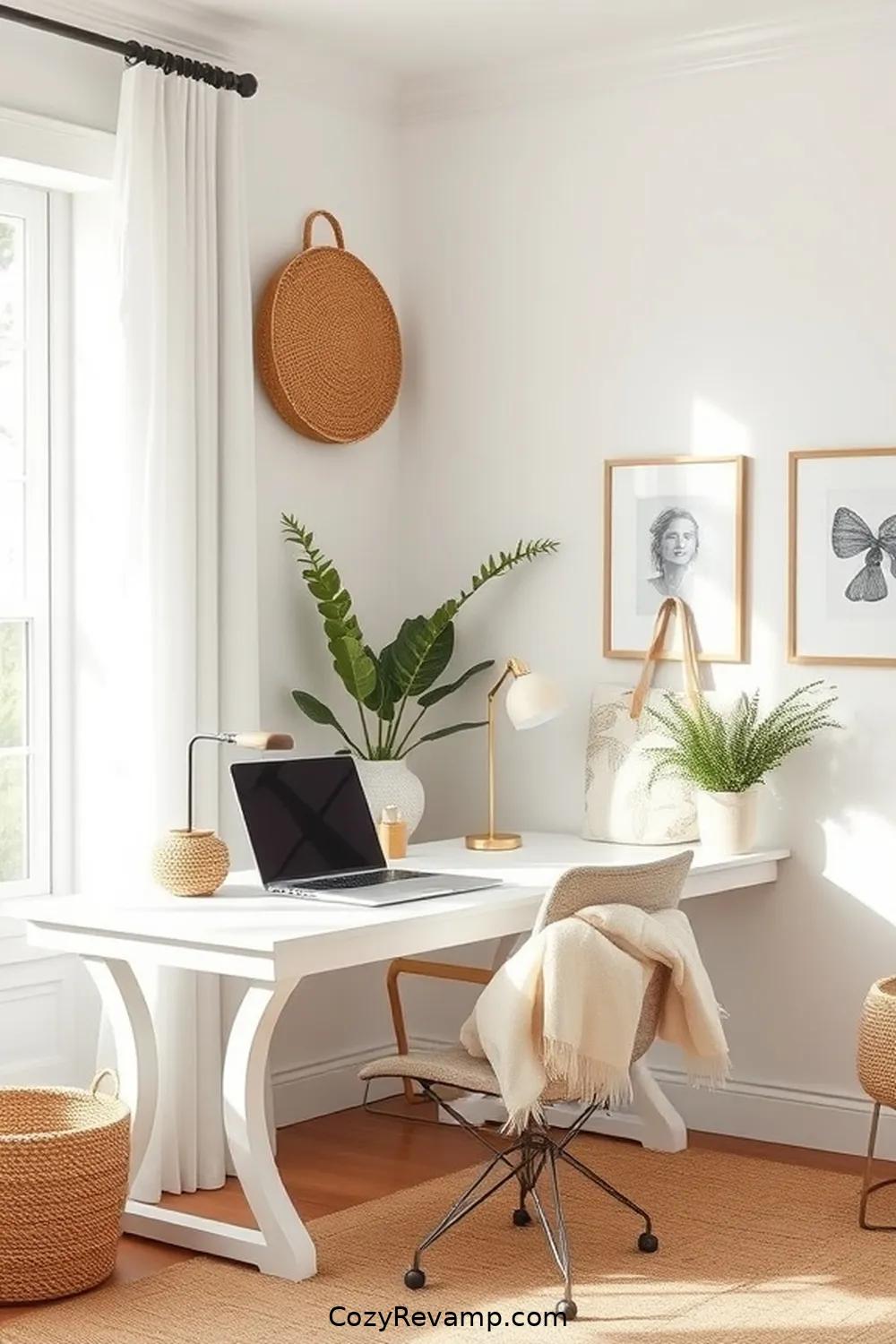 22 Stylish Ideas for a Modern Farmhouse Home Office Using Organic Cotton Material 11 Handcrafted Organic Cotton Baskets for 22 Stylish Ideas for a Modern Farmhouse Home Office Using Organic Cotton Material