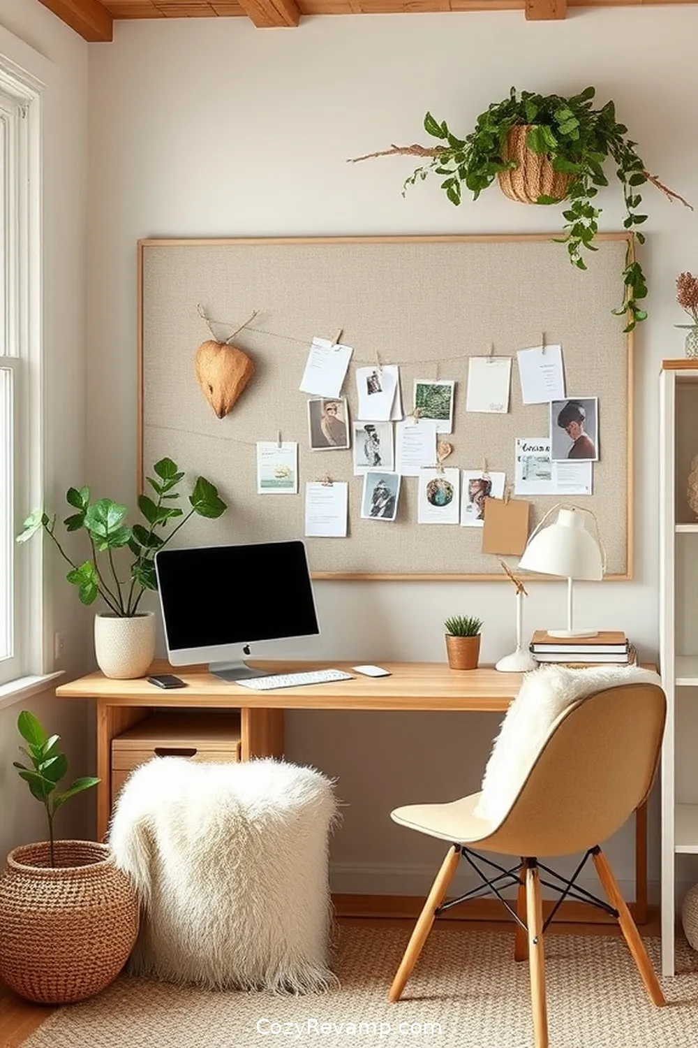 22 Stylish Ideas for a Modern Farmhouse Home Office Using Organic Cotton Material 13 Organic Cotton Fabric Pinboards for 22 Stylish Ideas for a Modern Farmhouse Home Office Using Organic Cotton Material