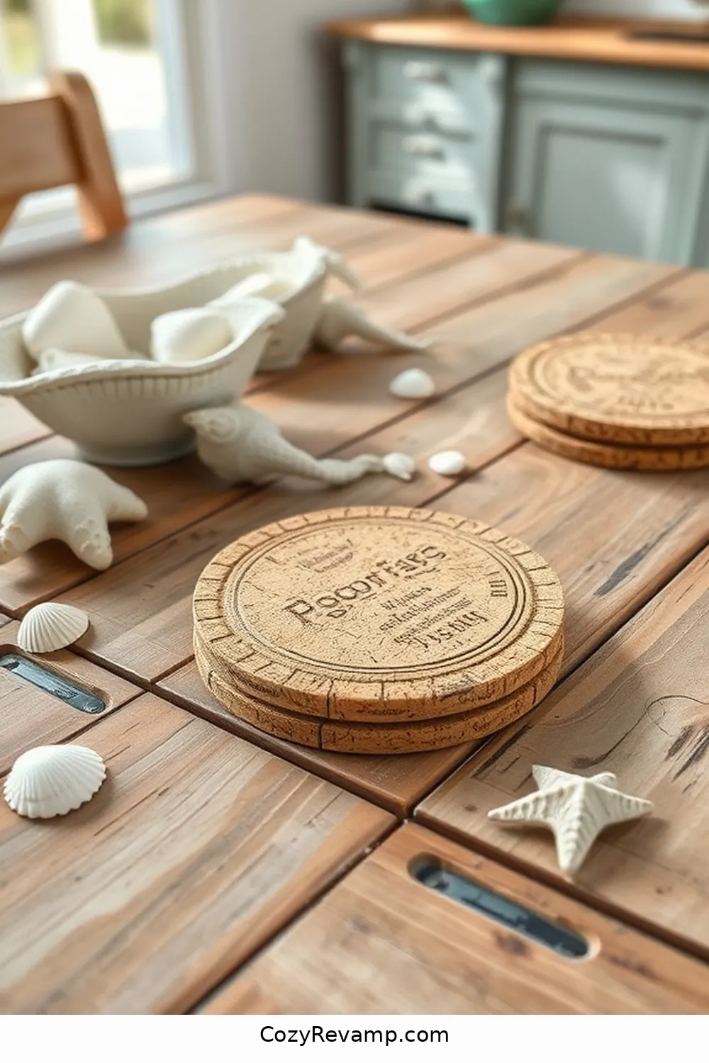 22 Ways to Incorporate Cork Material in Your Coastal Kitchen Design 7 Cork Coasters for a Coastal Touch for 22 Ways to Incorporate Cork Material in Your Coastal Kitchen Design