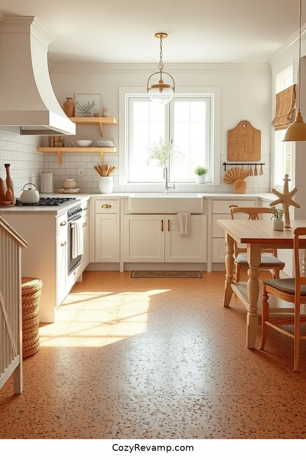 22 Ways to Incorporate Cork Material in Your Coastal Kitchen Design 3 Cork Flooring for a Warm Feel for 22 Ways to Incorporate Cork Material in Your Coastal Kitchen Design