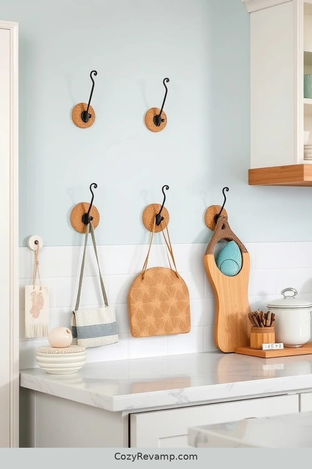 22 Ways to Incorporate Cork Material in Your Coastal Kitchen Design 14 Cork Wall Hooks for Functional Decor for 22 Ways to Incorporate Cork Material in Your Coastal Kitchen Design
