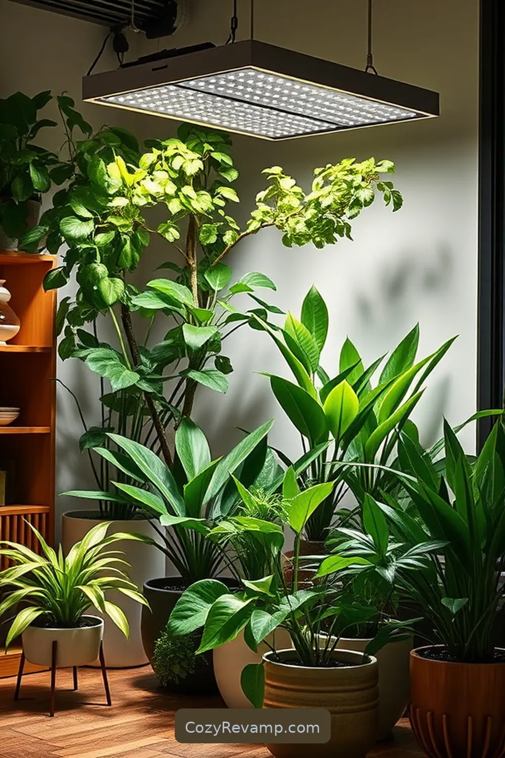 Enhance Indoor Plants With Solar Grow Lights for 22 Ways to Incorporate Solar-Powered Lights in Your Mid-Century Modern Living Room