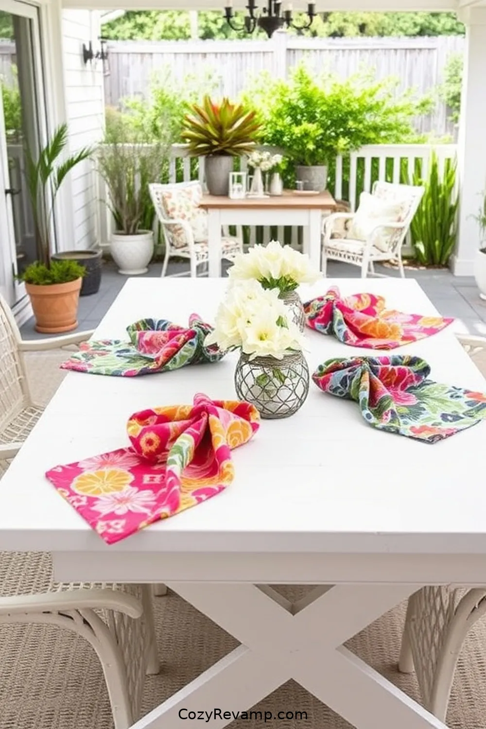 23 Creative Ways to Use Upcycled Fabric for Your Coastal Outdoor Patio 5 Reusable Fabric Napkins for 23 Creative Ways to Use Upcycled Fabric for Your Coastal Outdoor Patio