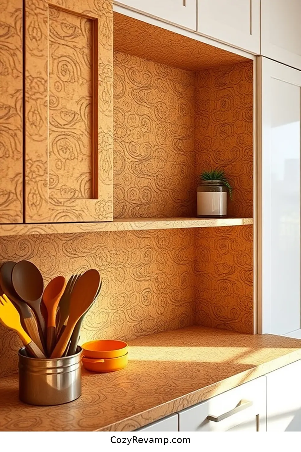 23 Essential Cork Materials for Your Bohemian Kitchen 6 Cork Cabinet Liners for 23 Essential Cork Materials for Your Bohemian Kitchen