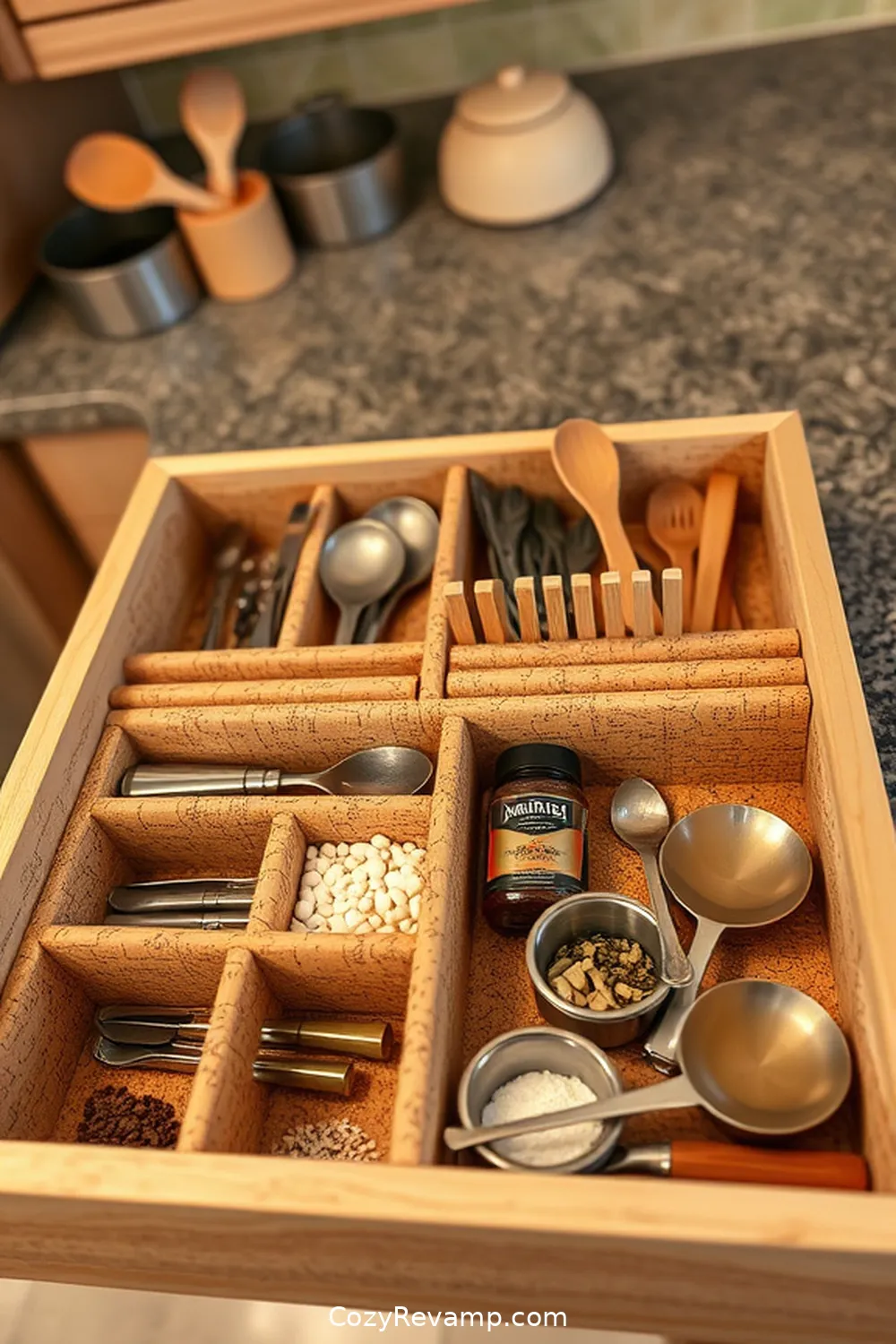 23 Essential Cork Materials for Your Bohemian Kitchen 7 Cork Drawer Organizers for 23 Essential Cork Materials for Your Bohemian Kitchen