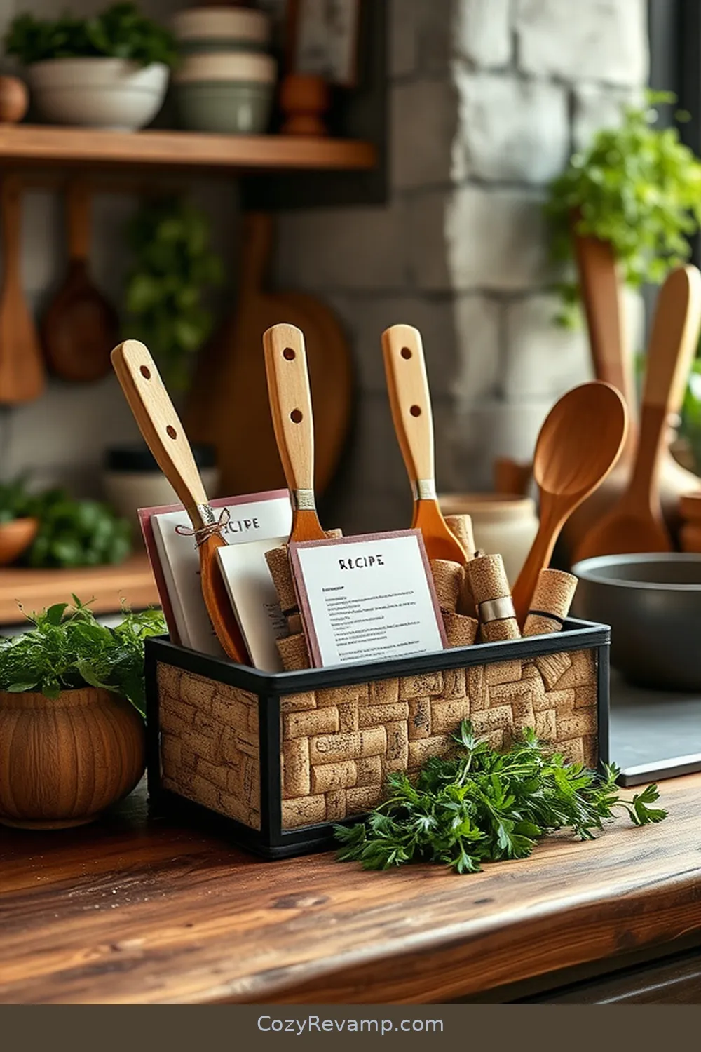 23 Essential Cork Materials for Your Bohemian Kitchen 18 Cork Recipe Holders for 23 Essential Cork Materials for Your Bohemian Kitchen