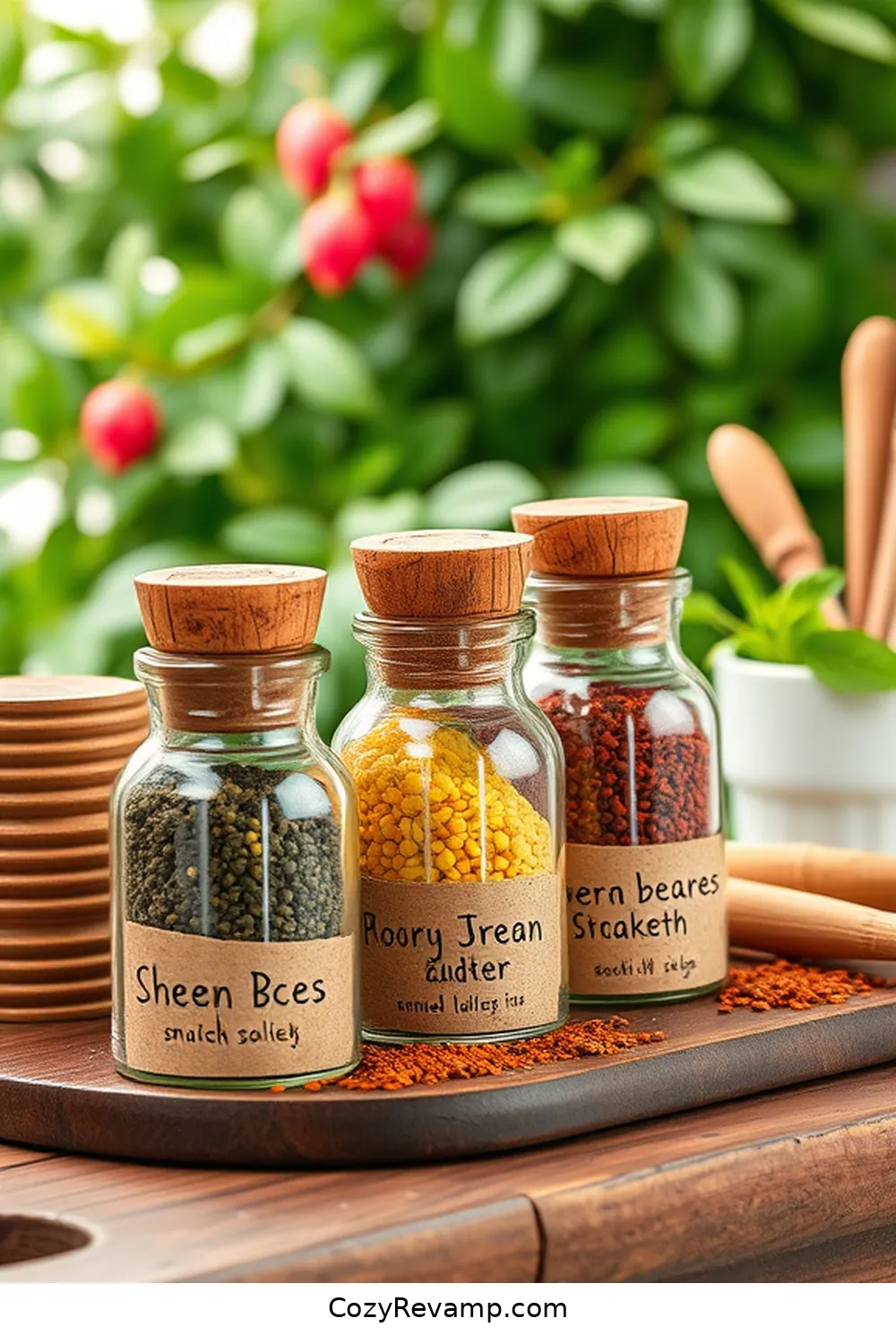 23 Essential Cork Materials for Your Bohemian Kitchen 15 Cork Spice Jars for 23 Essential Cork Materials for Your Bohemian Kitchen
