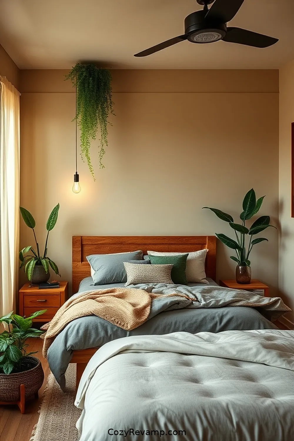 Earthy Color Palettes for 23 Essential Elements for Mid-Century Modern Bedrooms With Solar-Powered Lights