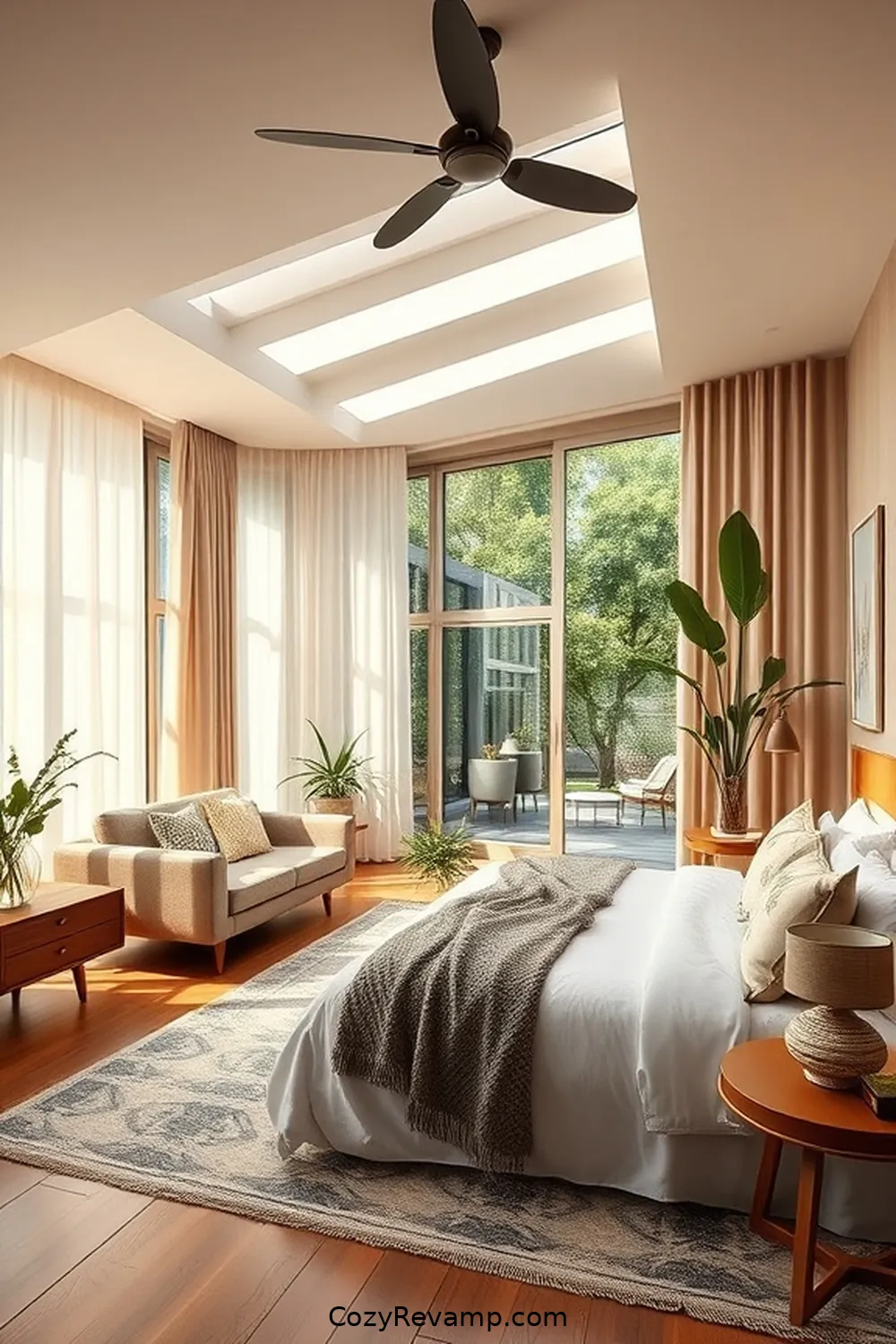 Multi-Functional Spaces for 23 Essential Elements for Mid-Century Modern Bedrooms With Solar-Powered Lights