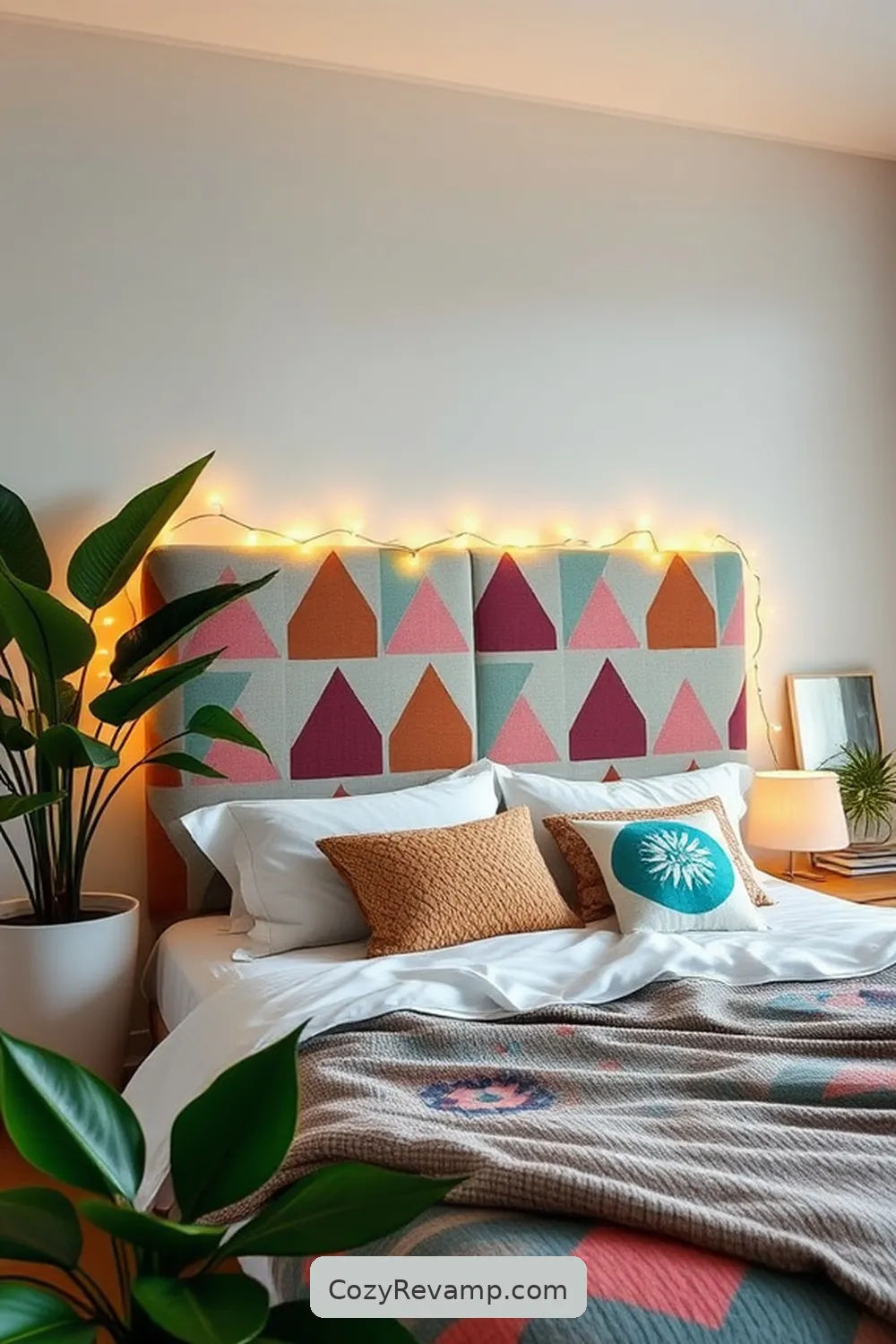 Solar Fairy Lights for 23 Essential Elements for Mid-Century Modern Bedrooms With Solar-Powered Lights