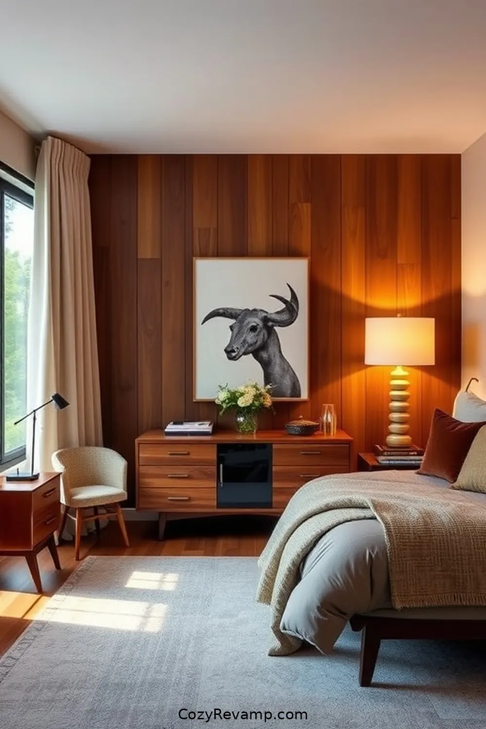 Solar-Powered Table Lamps for 23 Essential Elements for Mid-Century Modern Bedrooms With Solar-Powered Lights