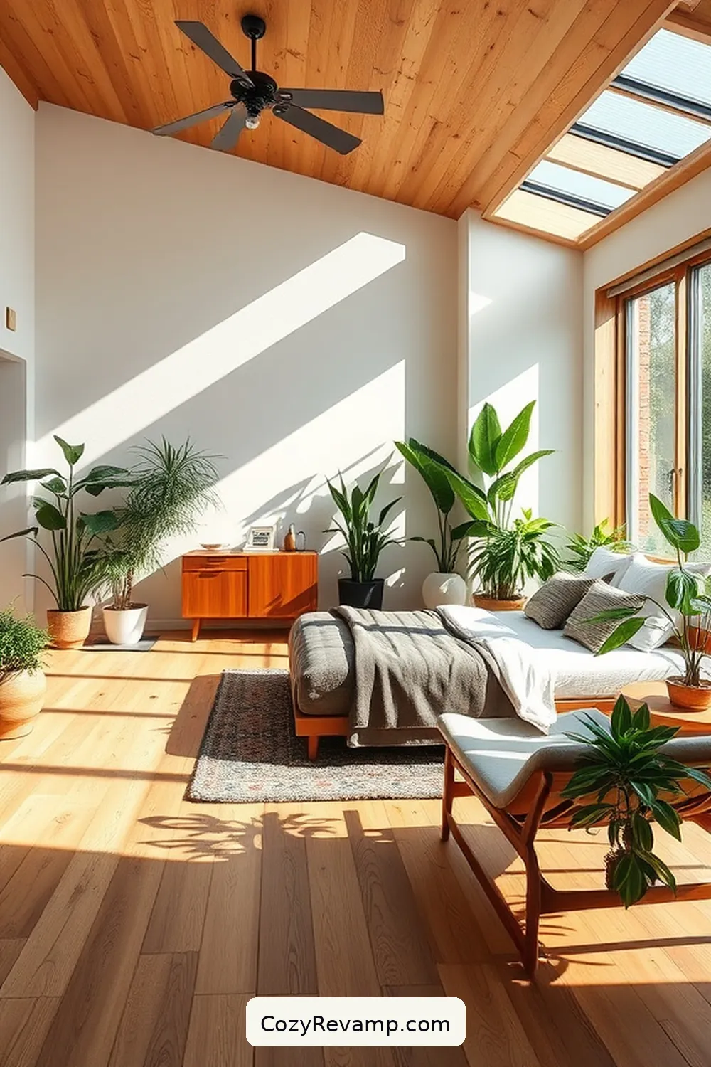 Sustainable Flooring Options for 23 Essential Elements for Mid-Century Modern Bedrooms With Solar-Powered Lights