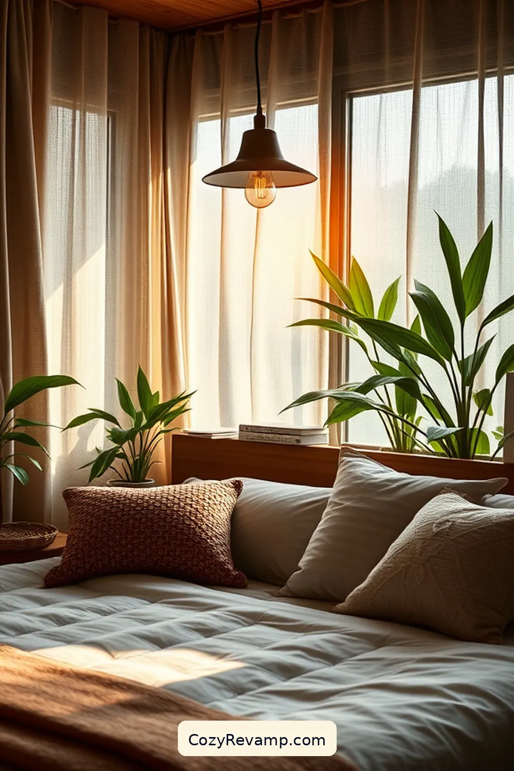 Textured Fabrics for 23 Essential Elements for Mid-Century Modern Bedrooms With Solar-Powered Lights