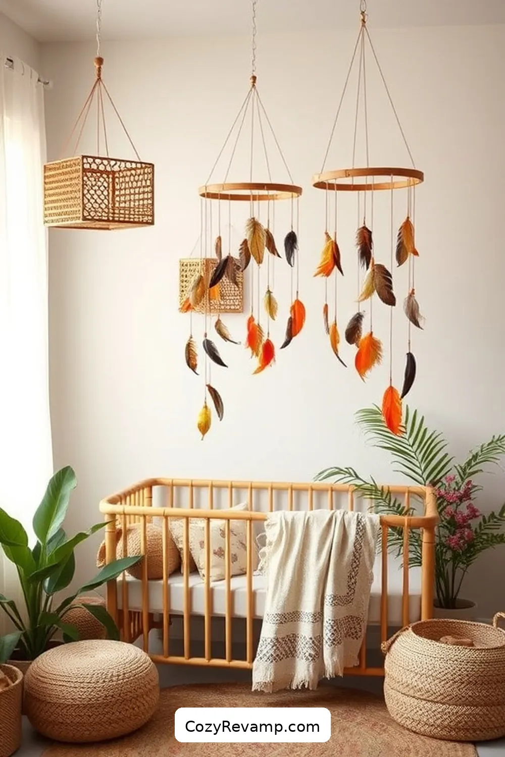 Bamboo Mobile Designs for 23 Essential Elements for a Bohemian Nursery With Bamboo Materials