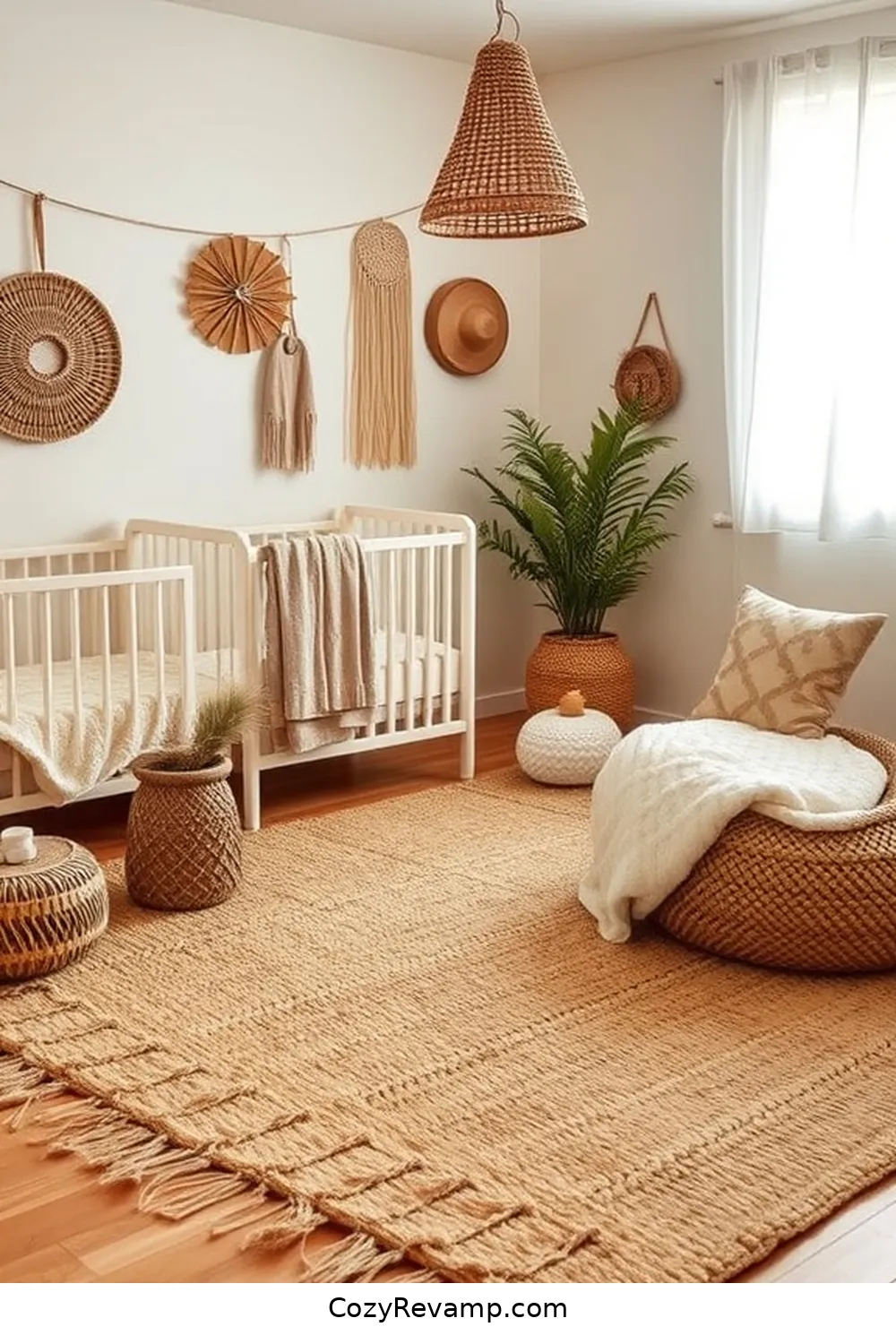 Bamboo Rugs for Comfort for 23 Essential Elements for a Bohemian Nursery With Bamboo Materials