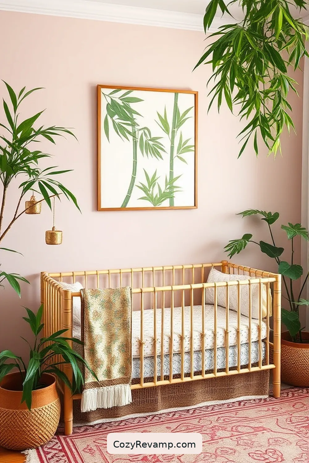 Bamboo Wall Art for 23 Essential Elements for a Bohemian Nursery With Bamboo Materials