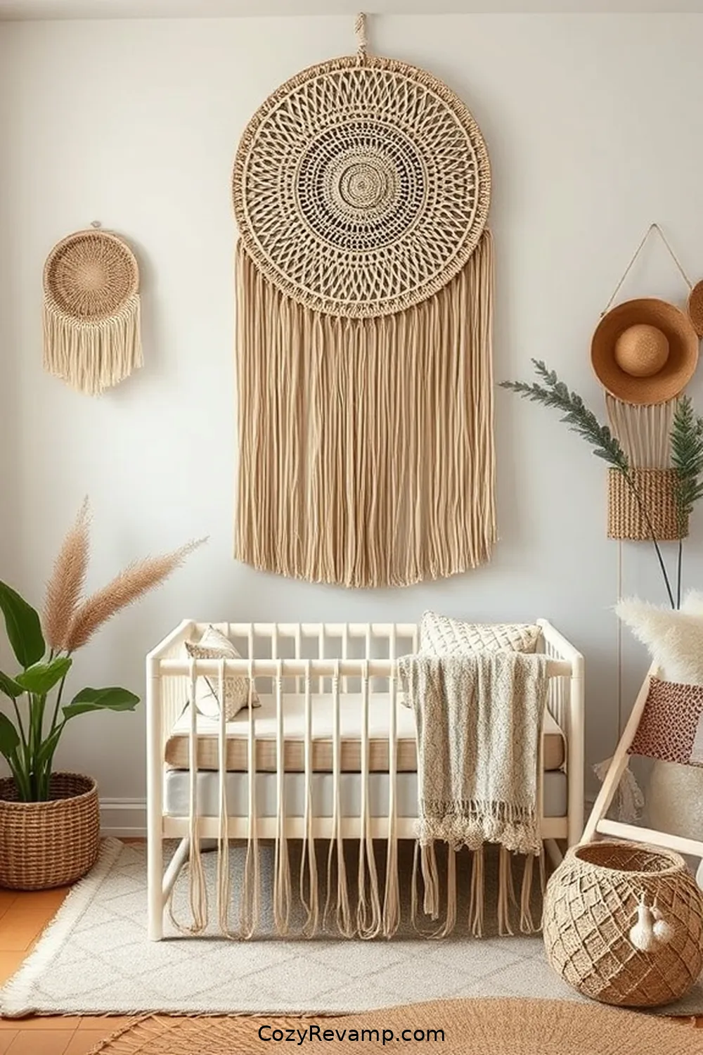 Bamboo Wall Hangings for 23 Essential Elements for a Bohemian Nursery With Bamboo Materials