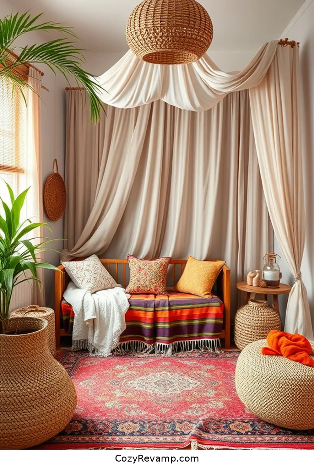 Incorporating Textiles With Bamboo for 23 Essential Elements for a Bohemian Nursery With Bamboo Materials