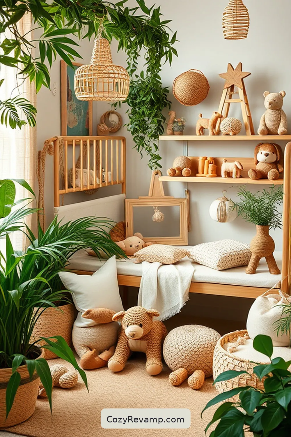 Natural Bamboo Toys for 23 Essential Elements for a Bohemian Nursery With Bamboo Materials