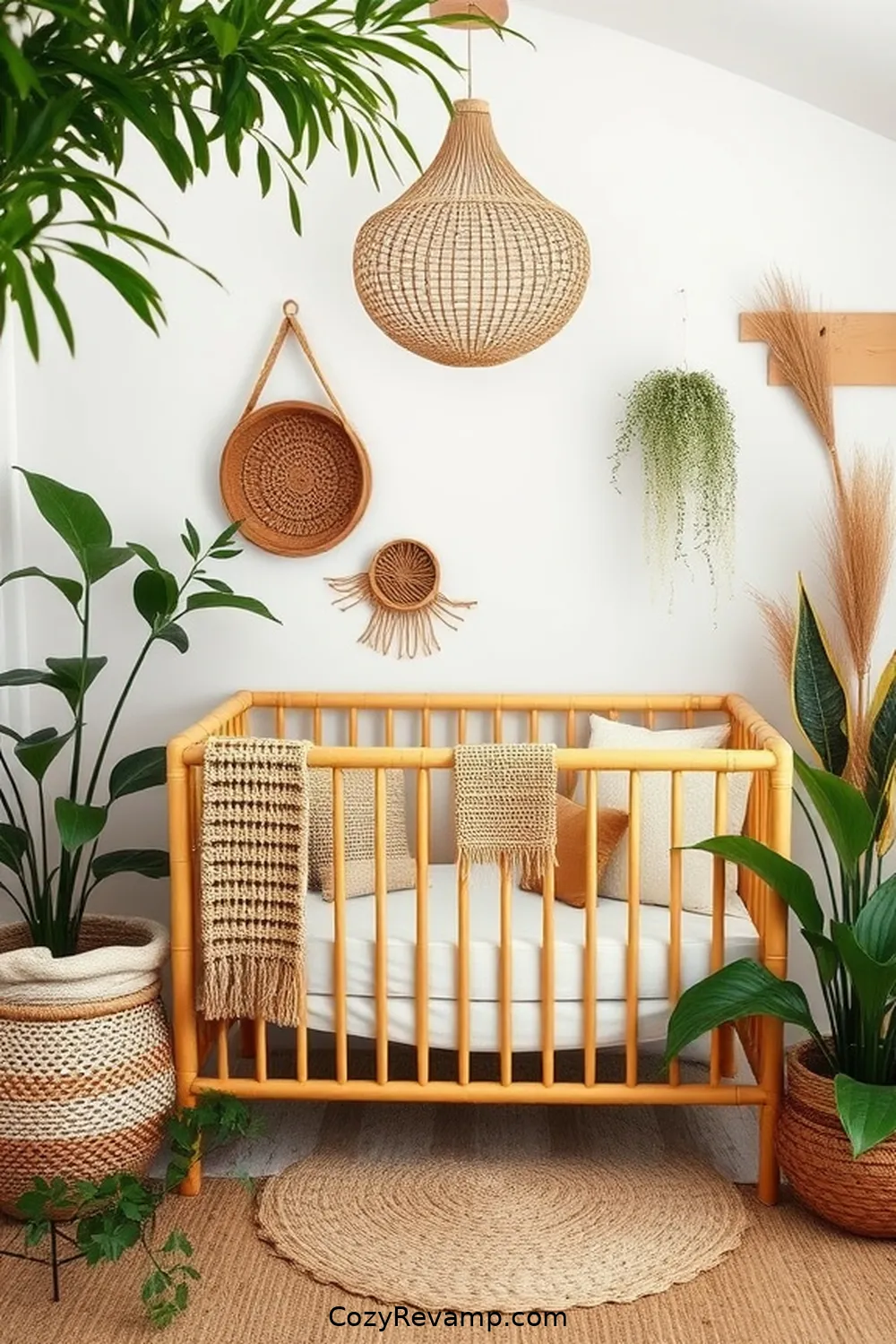 Personalizing With Bamboo Accessories for 23 Essential Elements for a Bohemian Nursery With Bamboo Materials