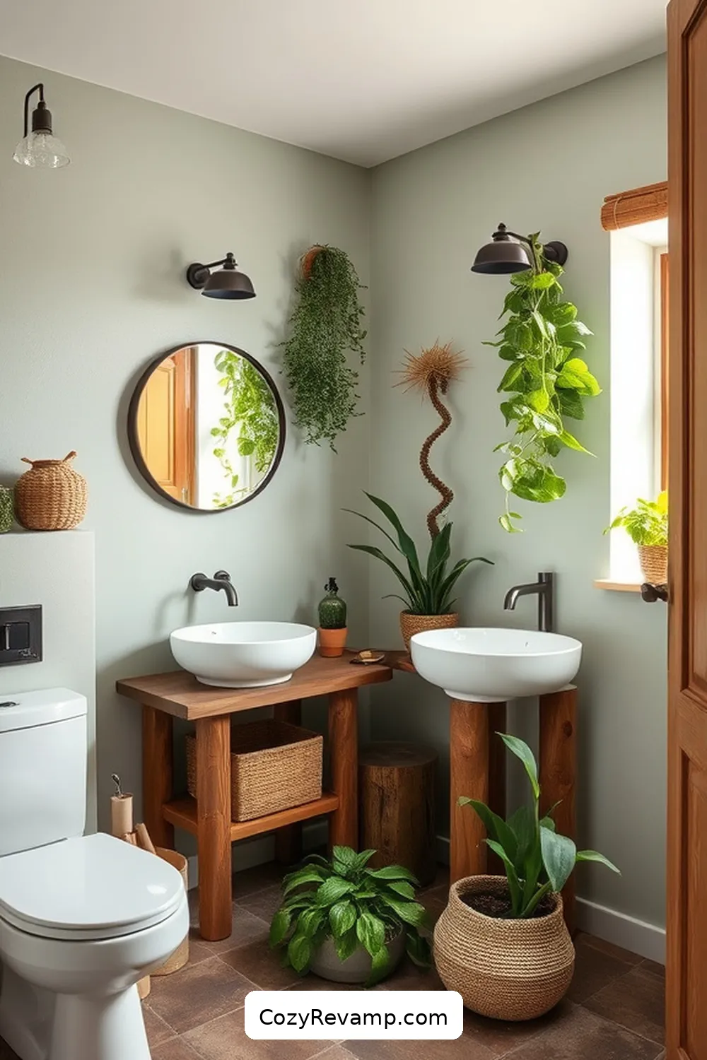 23 Essential Elements for a Rustic Bathroom With Natural Fibers and Materials 24 Eco-Friendly Paint Options for 23 Essential Elements for a Rustic Bathroom With Natural Fibers and Materials