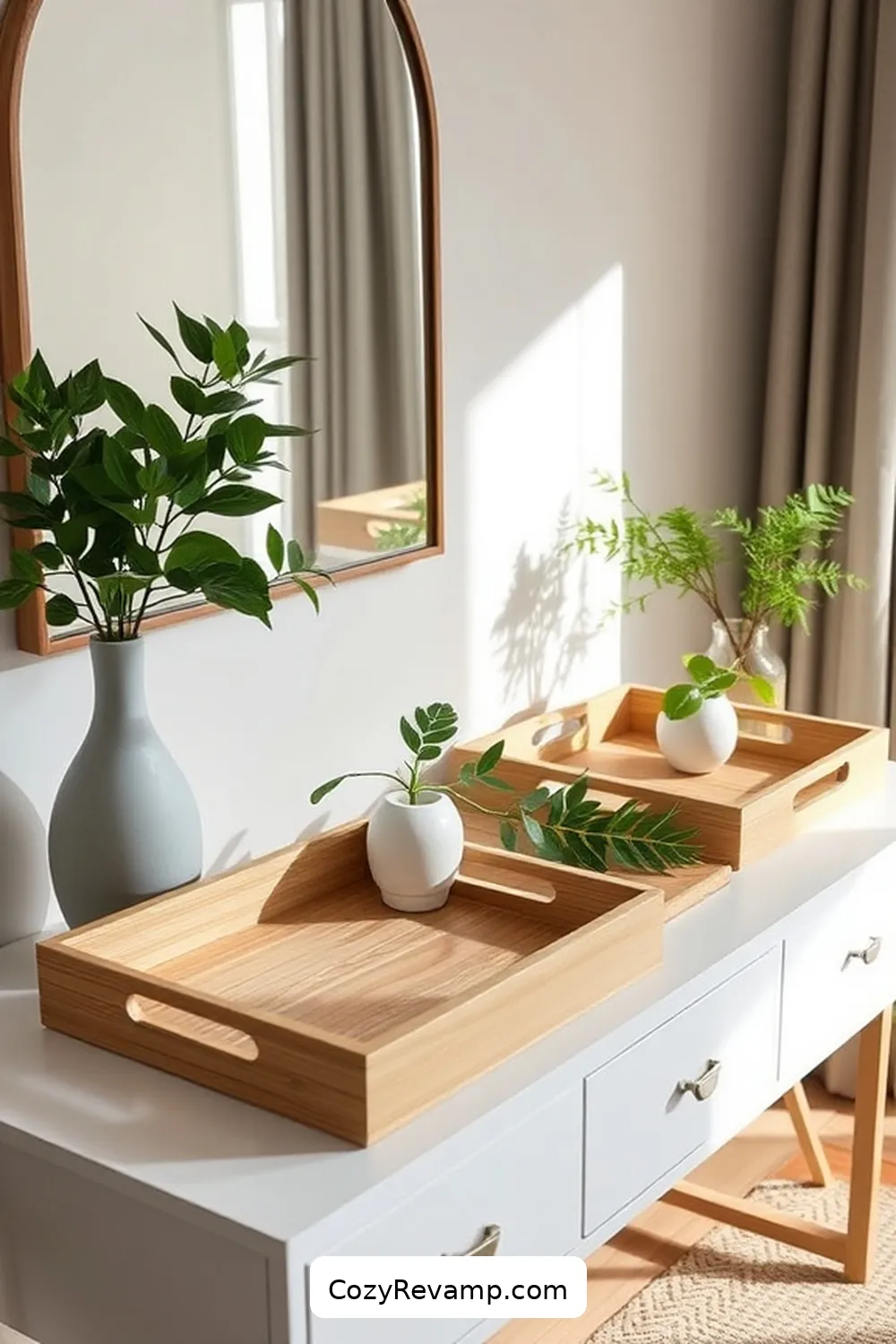 Bamboo Decorative Trays for 23 Essential Elements of Bamboo Material for a Scandinavian Entryway