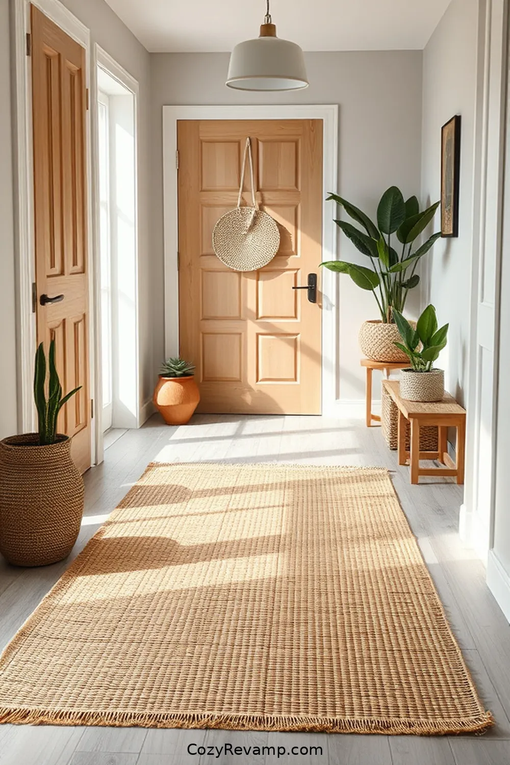 Bamboo Rug for 23 Essential Elements of Bamboo Material for a Scandinavian Entryway
