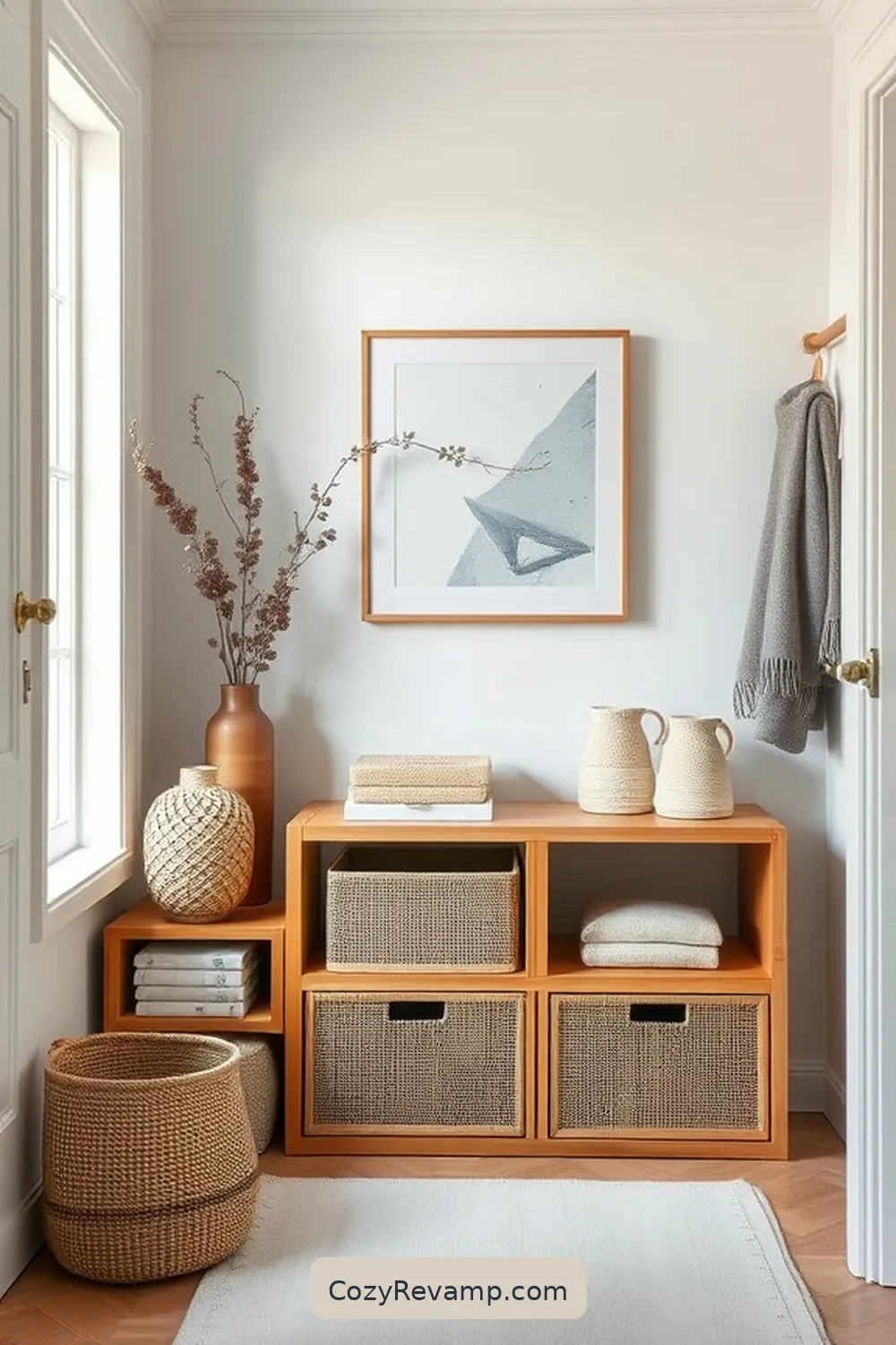Bamboo Storage Cubes for 23 Essential Elements of Bamboo Material for a Scandinavian Entryway