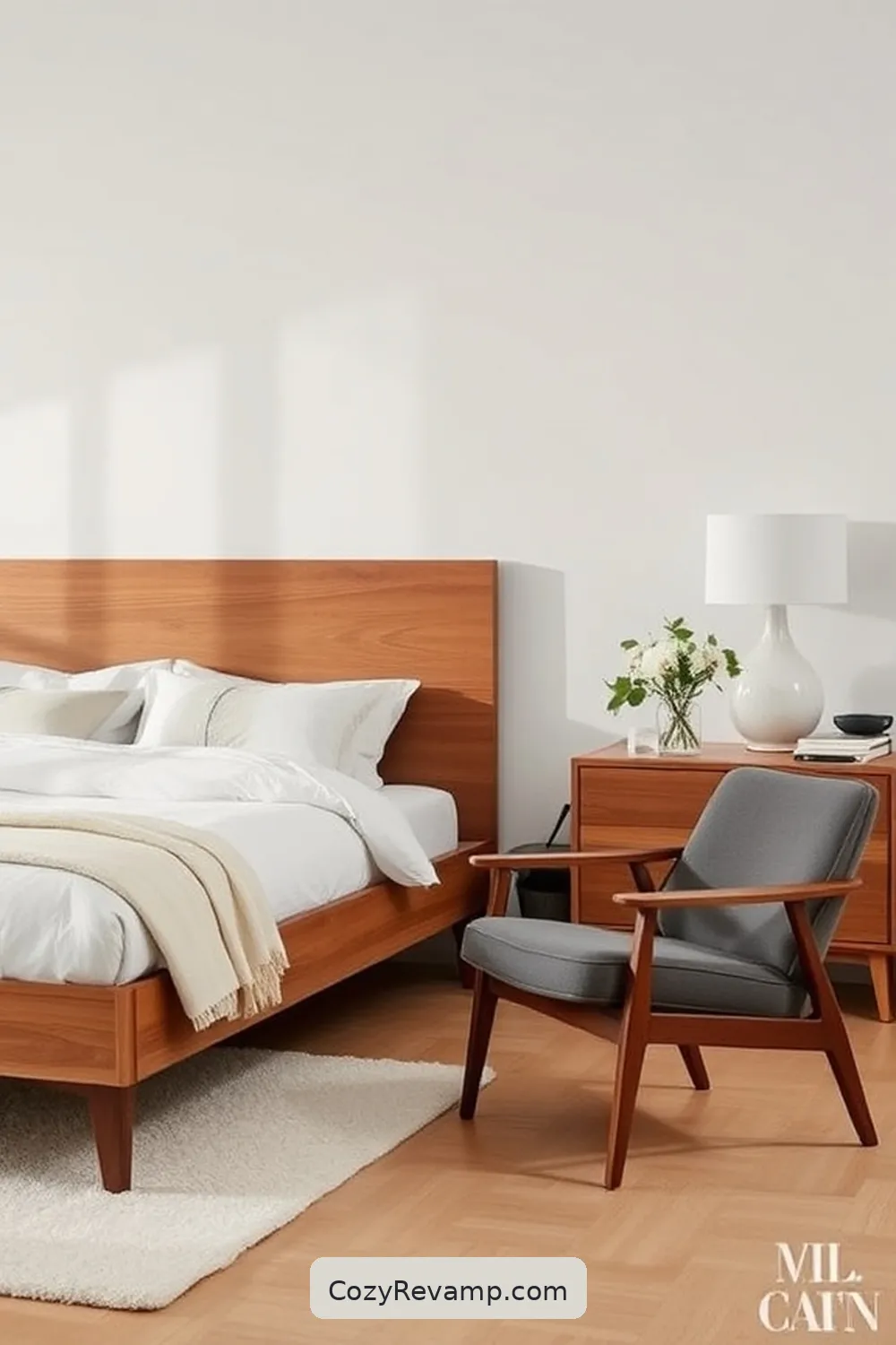 23 Essential Elements of Mid-Century Modern Bedroom Design With Organic Cotton Material 6 Iconic Mid-Century Furniture Pieces for 23 Essential Elements of Mid-Century Modern Bedroom Design With Organic Cotton Material