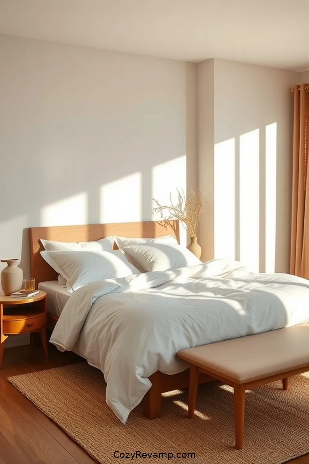 23 Essential Elements of Mid-Century Modern Bedroom Design With Organic Cotton Material 19 Low-Profile Furniture for 23 Essential Elements of Mid-Century Modern Bedroom Design With Organic Cotton Material