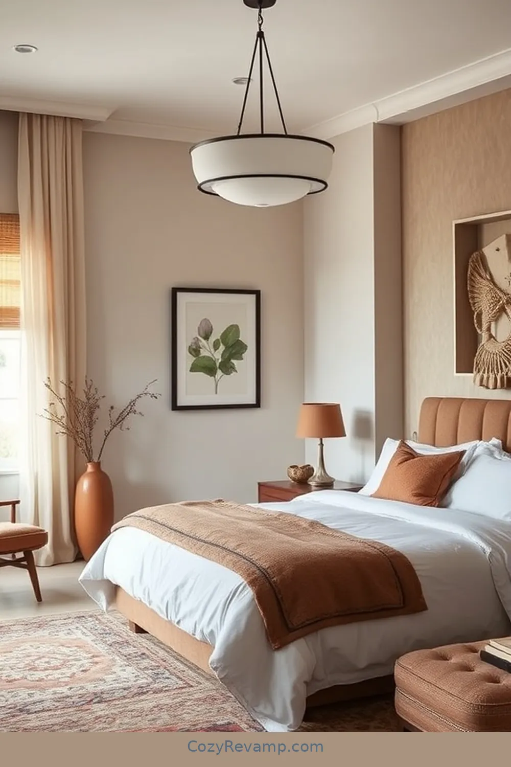 23 Essential Elements of Mid-Century Modern Bedroom Design With Organic Cotton Material 9 Statement Lighting Fixtures for 23 Essential Elements of Mid-Century Modern Bedroom Design With Organic Cotton Material