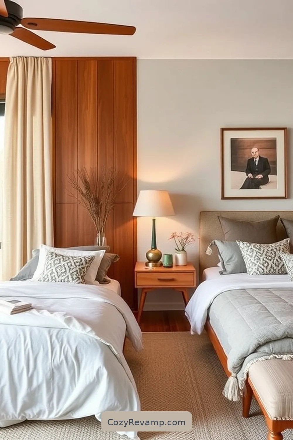 23 Essential Elements of Mid-Century Modern Bedroom Design With Organic Cotton Material 10 Vintage Accessories for 23 Essential Elements of Mid-Century Modern Bedroom Design With Organic Cotton Material