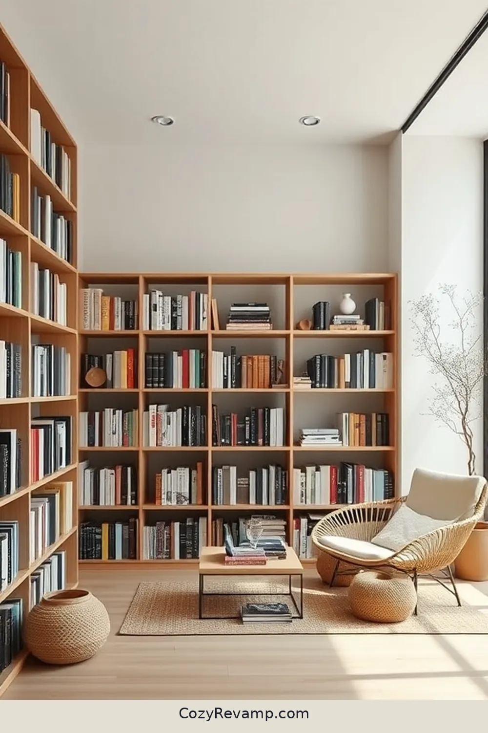 23 Essential Elements of a Minimalist Library With Natural Fiber Materials 9 Decluttering Your Book Collection for 23 Essential Elements of a Minimalist Library With Natural Fiber Materials
