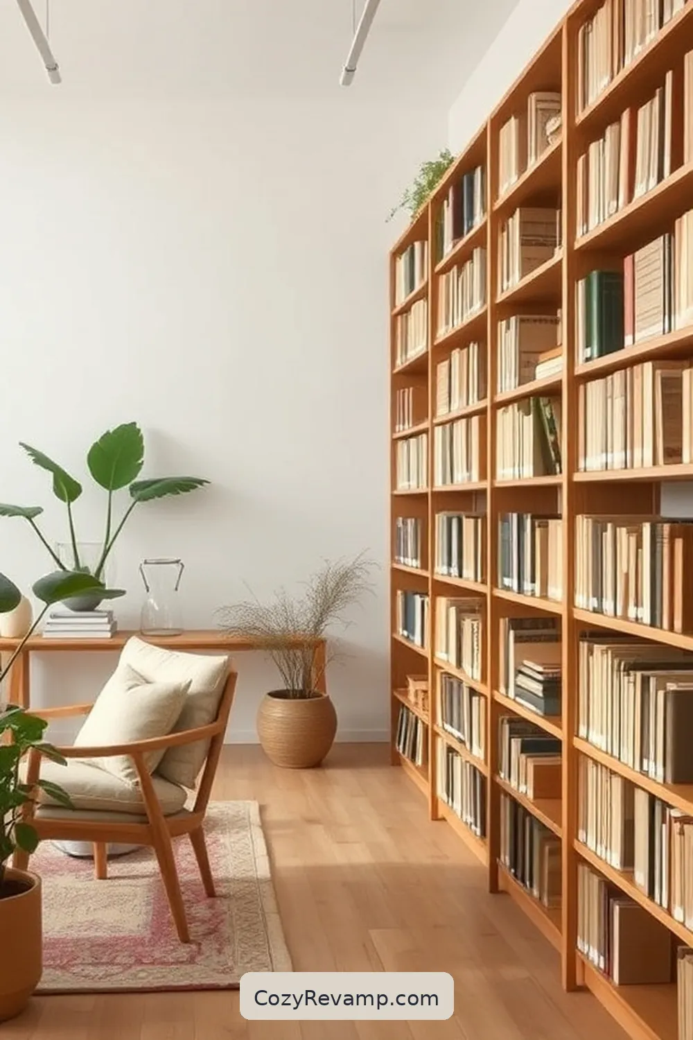 23 Essential Elements of a Minimalist Library With Natural Fiber Materials 14 Neutral Color Palette for 23 Essential Elements of a Minimalist Library With Natural Fiber Materials