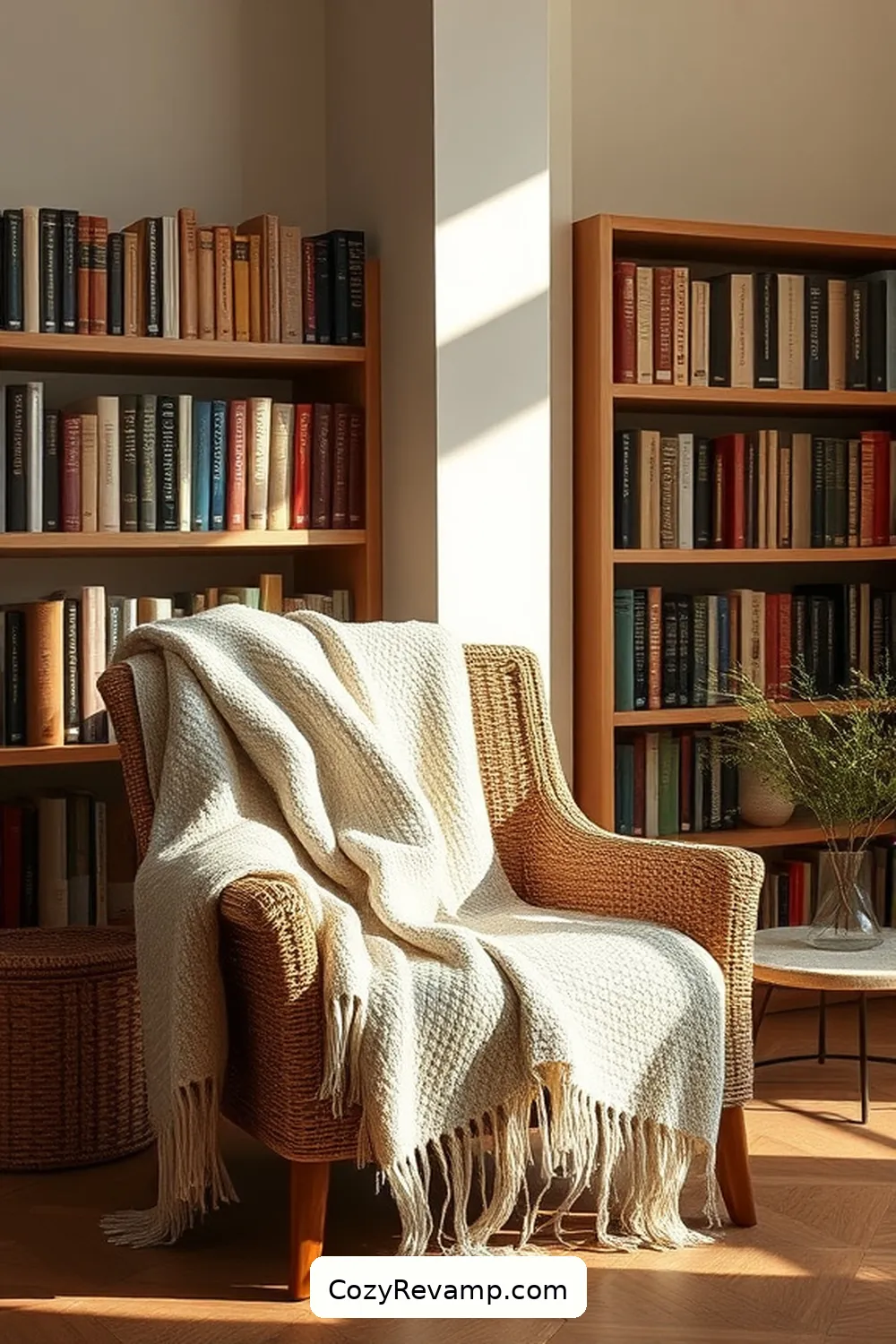 23 Essential Elements of a Minimalist Library With Natural Fiber Materials 13 Soft Textured Throws for 23 Essential Elements of a Minimalist Library With Natural Fiber Materials