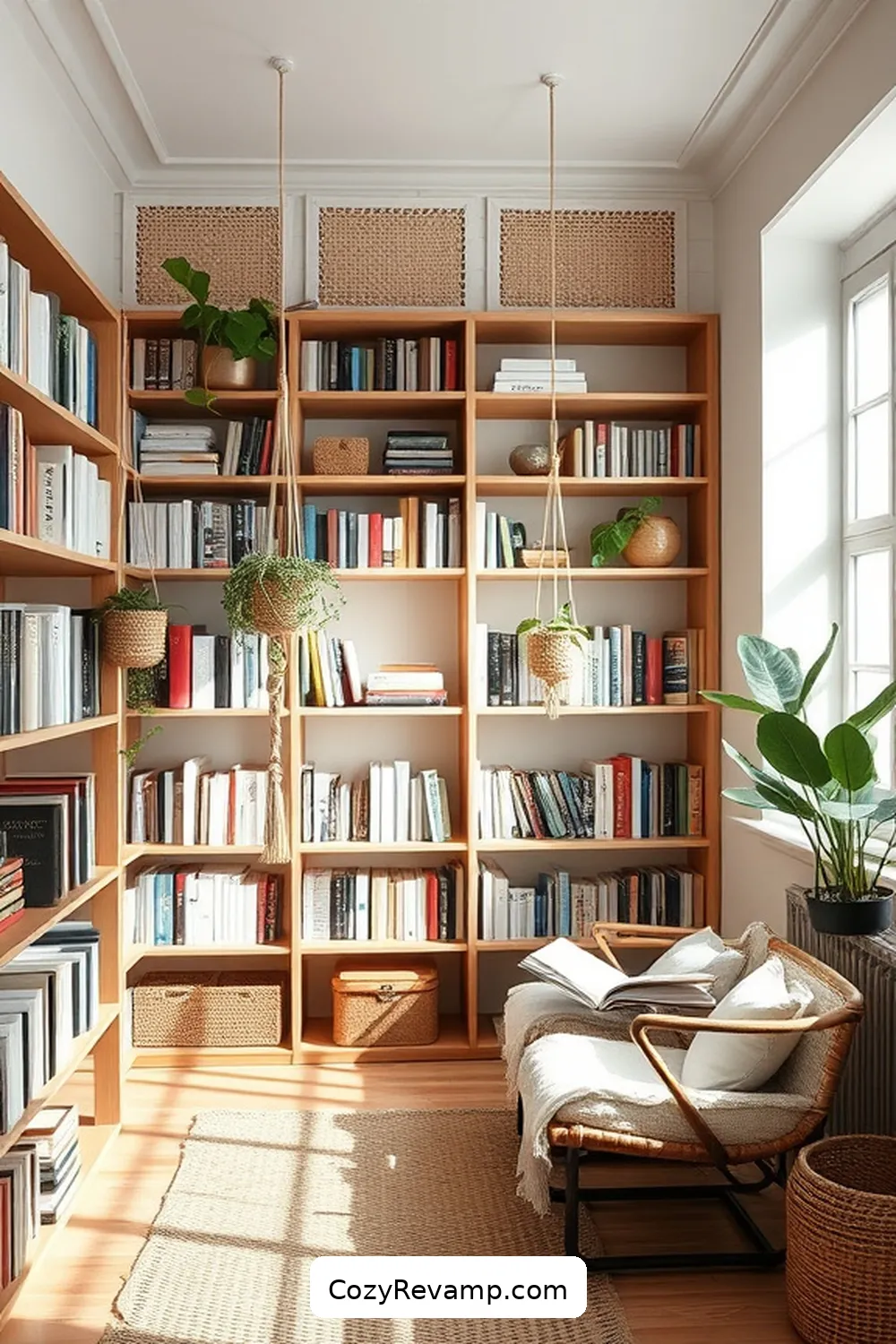 23 Essential Elements of a Minimalist Library With Natural Fiber Materials 21 Thoughtful Organization Systems for 23 Essential Elements of a Minimalist Library With Natural Fiber Materials