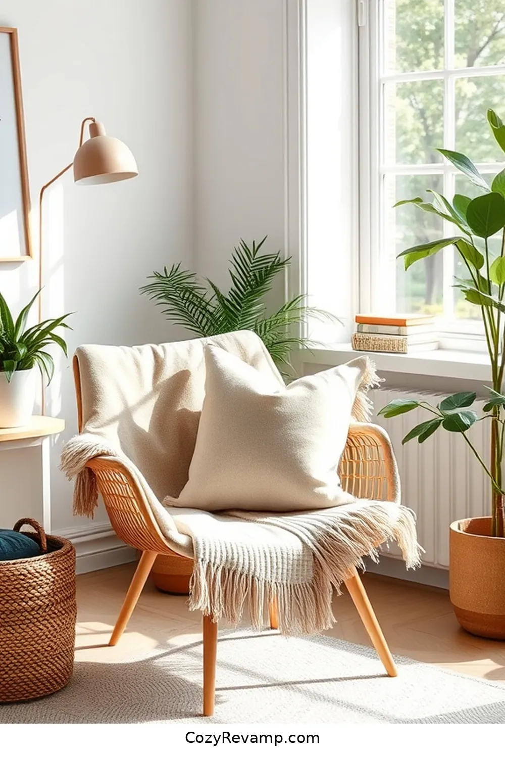 Cotton Throw Pillows for 23 Essential Elements of a Scandinavian Home Office Featuring Natural Fibers