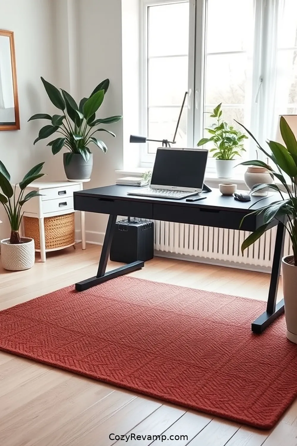 Felt Desk Mat for 23 Essential Elements of a Scandinavian Home Office Featuring Natural Fibers