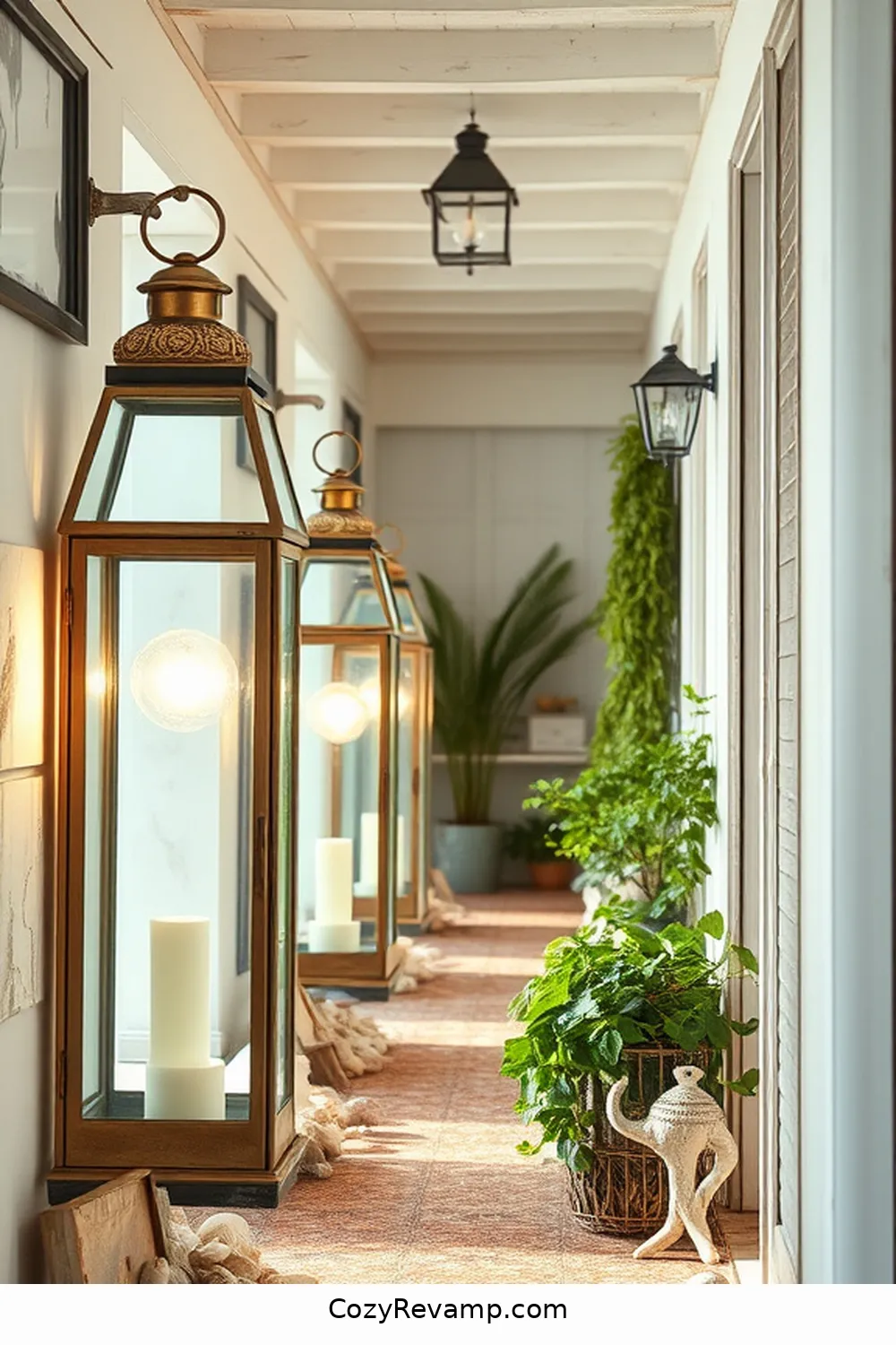 Glass Lanterns for 23 Essential Materials for Coastal Hallways With Solar-Powered Lights