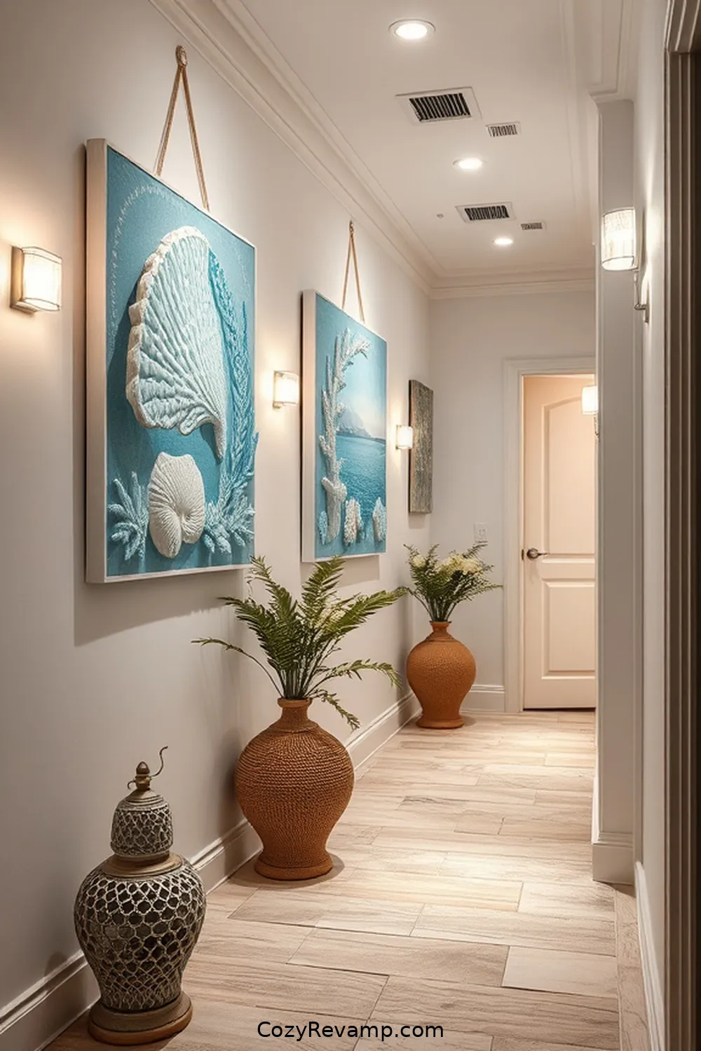 Ocean-Themed Wall Hangings for 23 Essential Materials for Coastal Hallways With Solar-Powered Lights
