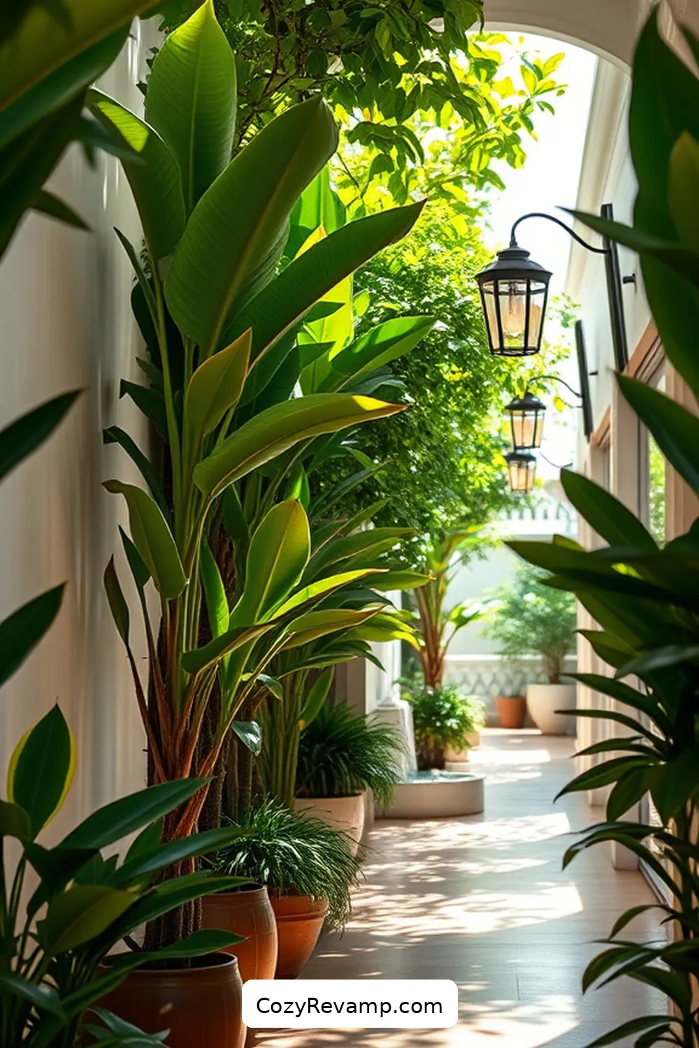 Plants and Greenery for 23 Essential Materials for Coastal Hallways With Solar-Powered Lights