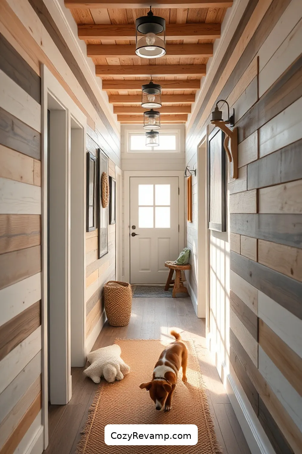 Reclaimed Wood for 23 Essential Materials for Coastal Hallways With Solar-Powered Lights